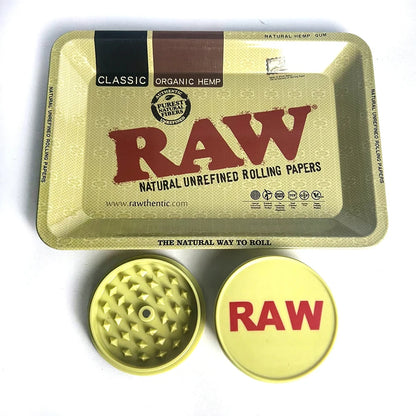 Raw Smoking tray with grinder and joint holder