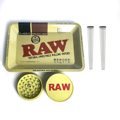 Raw Smoking tray with grinder and joint holder