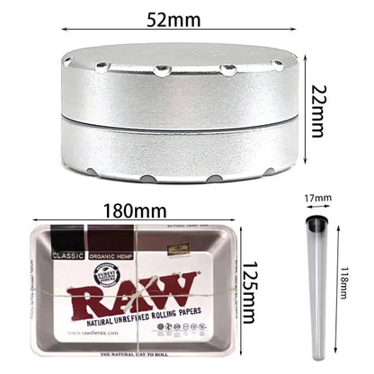 Raw Smoking tray with grinder and joint holder