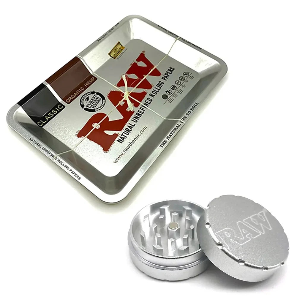 Raw Smoking tray with grinder and joint holder