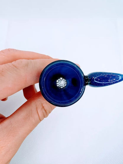 Beatiful blue with stars 14mm bowl