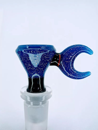 Beatiful blue with stars 14mm bowl