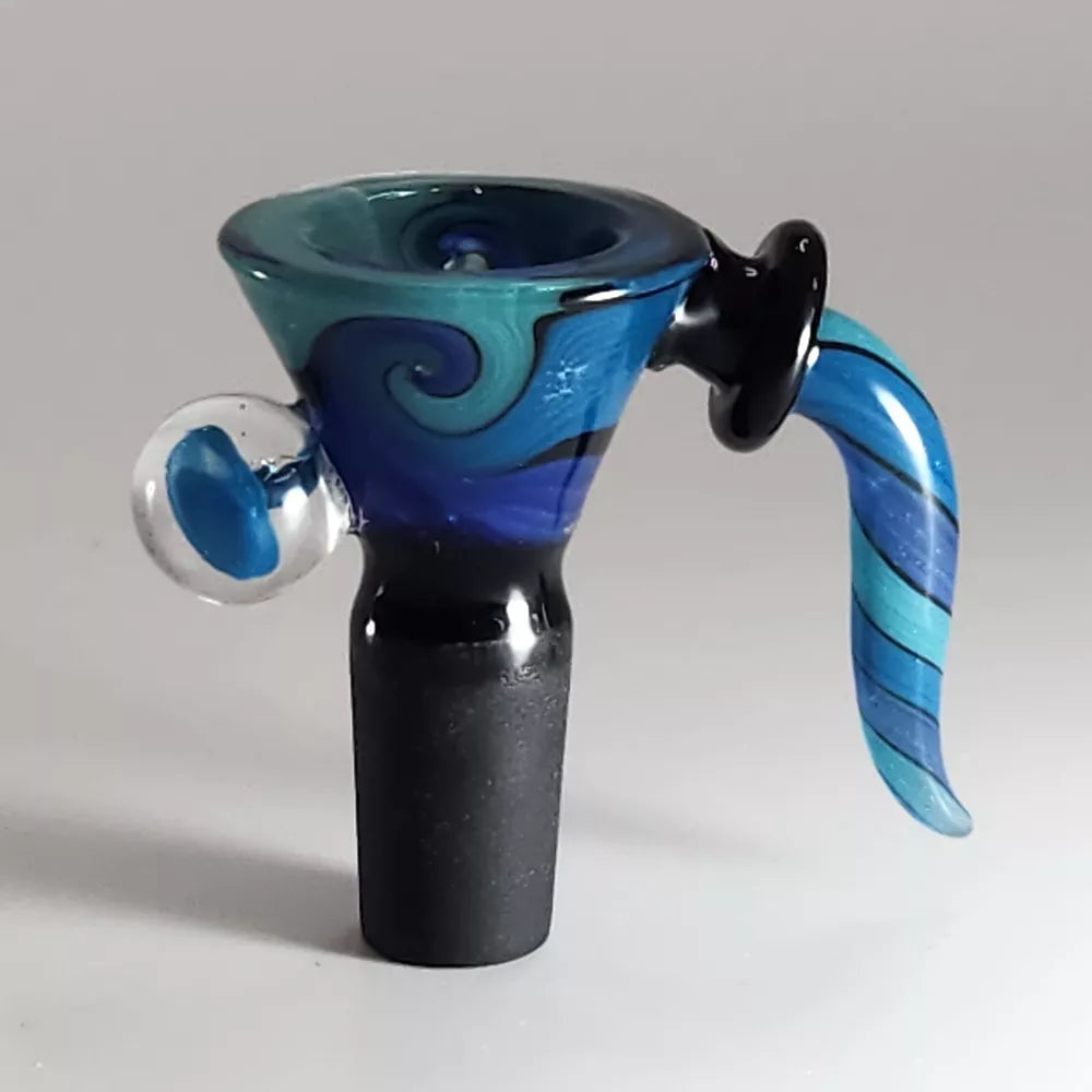 14mm Blue ocean wave slide bowl